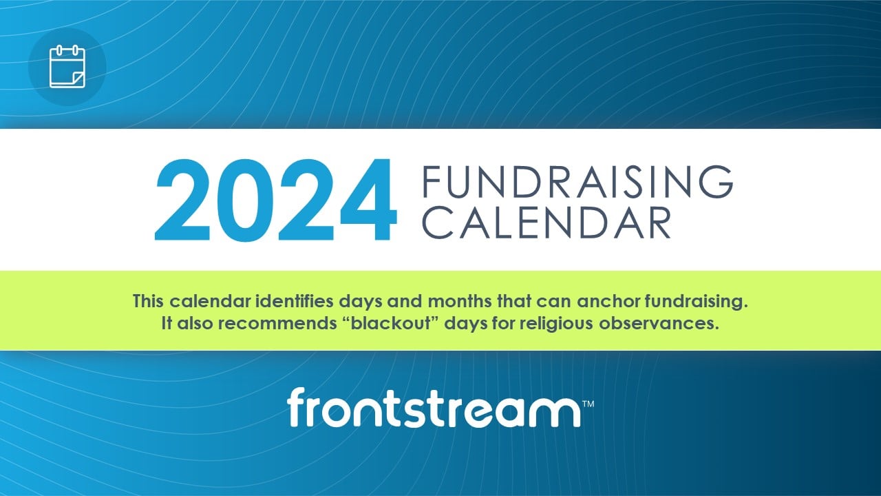 2024 Fundraising Calendar